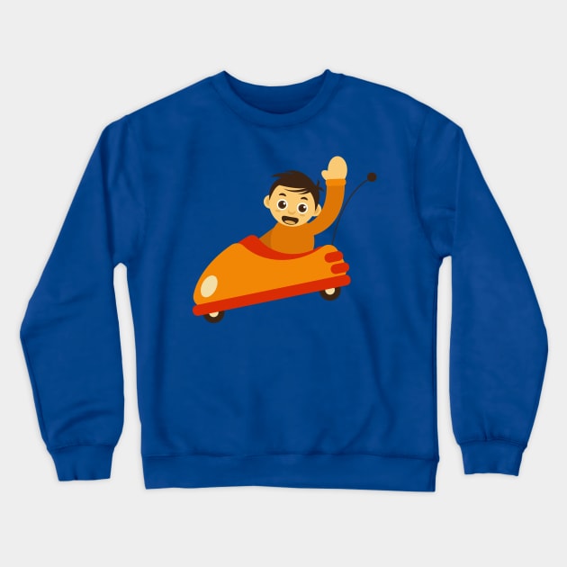 Bumper Car Crewneck Sweatshirt by erwinwira